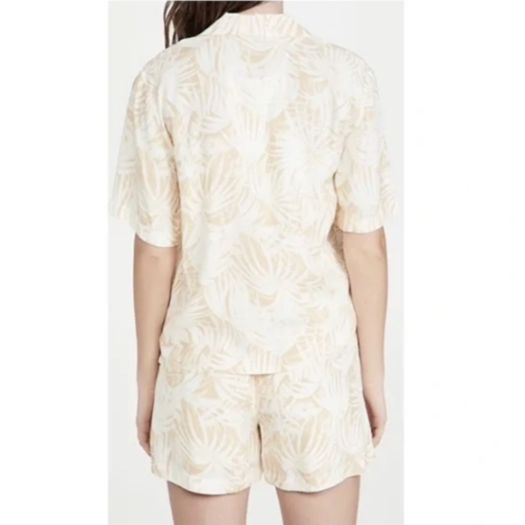 Anine Bing Austin Shirt Hawaiian Print Top Button Up Blouse Size Medium - Picture 2 of 9